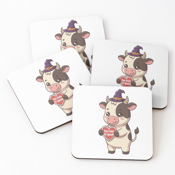 Item preview, Cute Witch Cow Too Cute To Spook    designed and sold by Ella_Sketch.