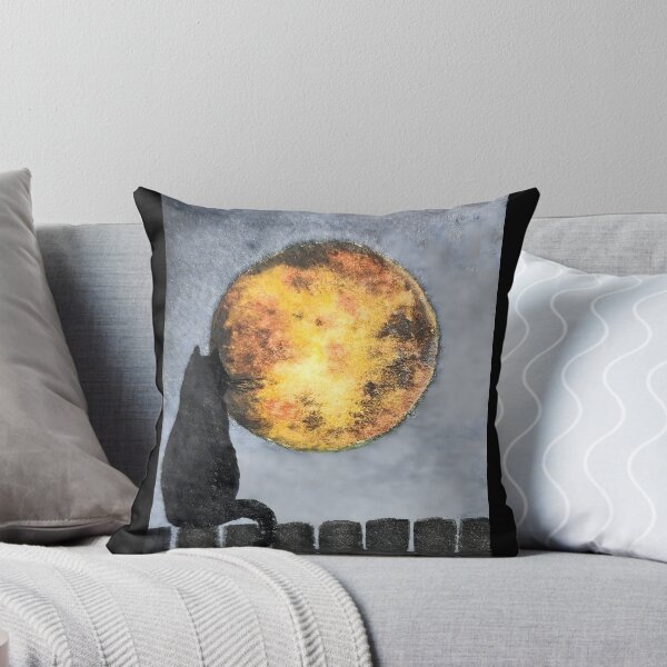 Item preview, Harvest Moon Black Cat designed and sold by Beldridge Original Art.