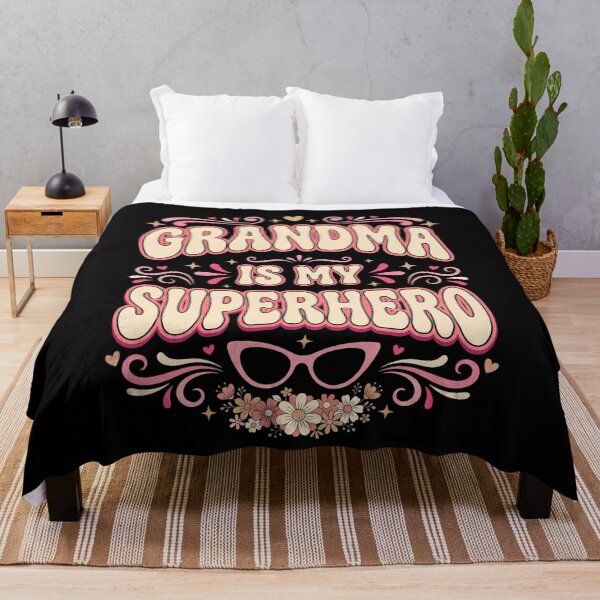 Item preview, Grandma Is My Superhero Retro Groovy Floral Glasses designed and sold by GCFULLA.