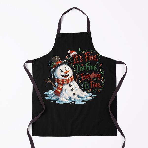 Item preview, It's Fine I'm Fine Christmas Sarcasm Melting Snowman designed and sold by zuczekgti.