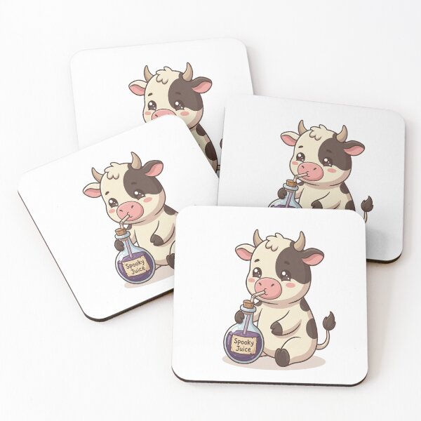 Item preview, Cute Cow Drinking Spooky Juice Potion designed and sold by Ella_Sketch.