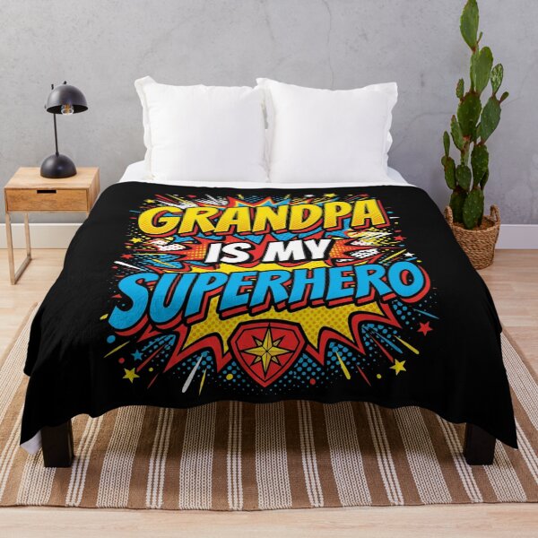Item preview, Grandpa Is My Superhero Comic Pop Art designed and sold by GCFULLA.