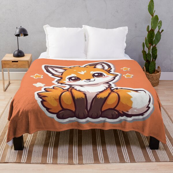 Item preview, Cute Kawaii Fox and bright stars designed and sold by MushArtist.