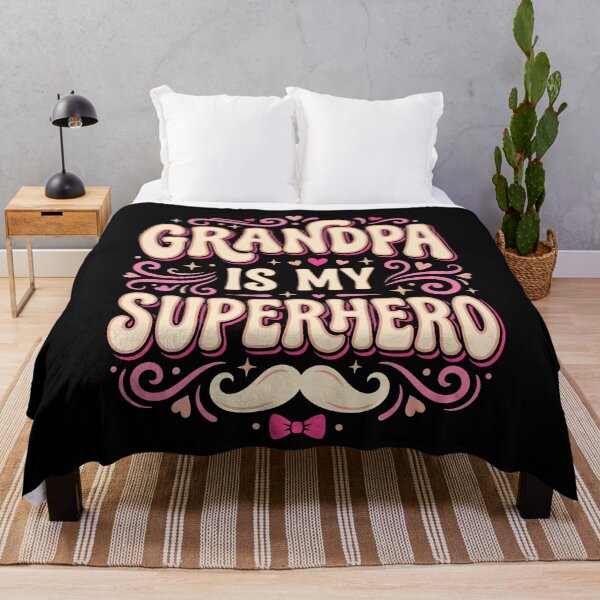 Item preview, Grandpa Is My Superhero Retro Mustache designed and sold by GCFULLA.