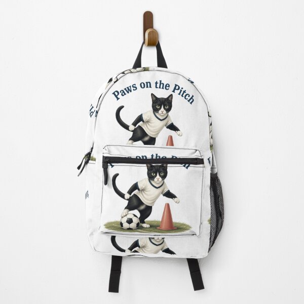 Item preview, Tuxedo Soccer Cat – Paws on the Pitch designed and sold by PurrBloom Studio.