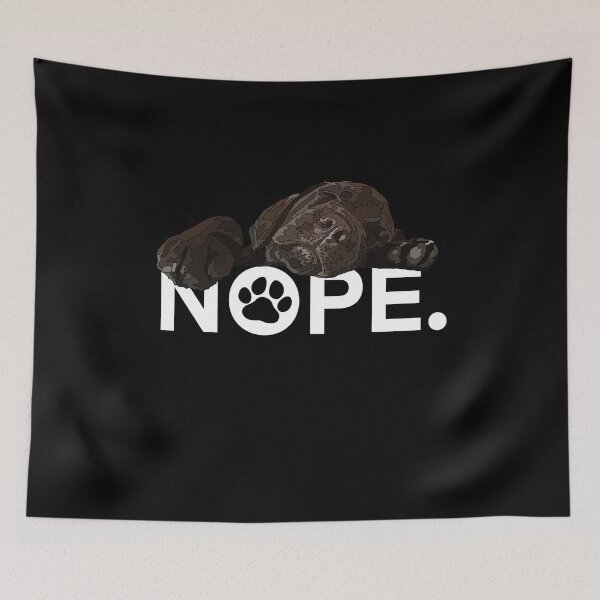 Item preview, Chcoclate Lab Nope Sleeping Puppy designed and sold by Just-Arts-4U.