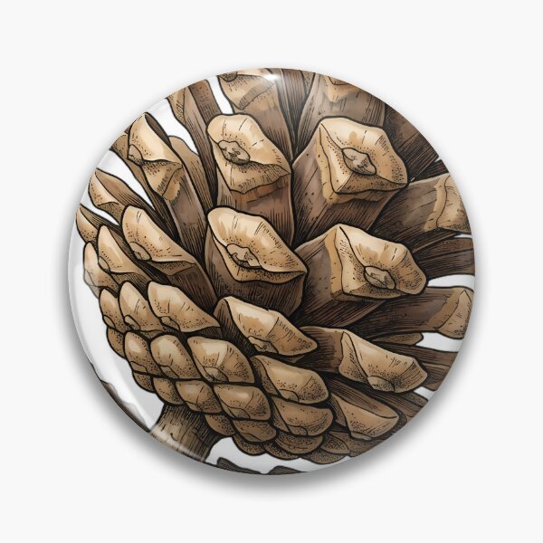 Item preview, Vintage Naturalist Scots Pine Cone - Antique Botanical Plate designed and sold by Catch333.
