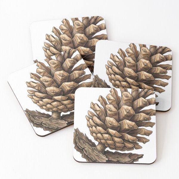 Item preview, Vintage Naturalist Scots Pine Cone - Antique Botanical Plate designed and sold by Catch333.