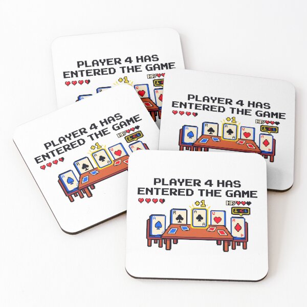 Item preview, Player 4 Has Entered the Game - Euchre Card Night designed and sold by Minted-Moods.