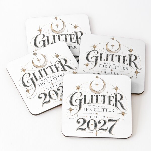 Item preview, Glitter Without the Glitter Hello 2027 Minimalist New Year Graphic designed and sold by pradeepvisuals.