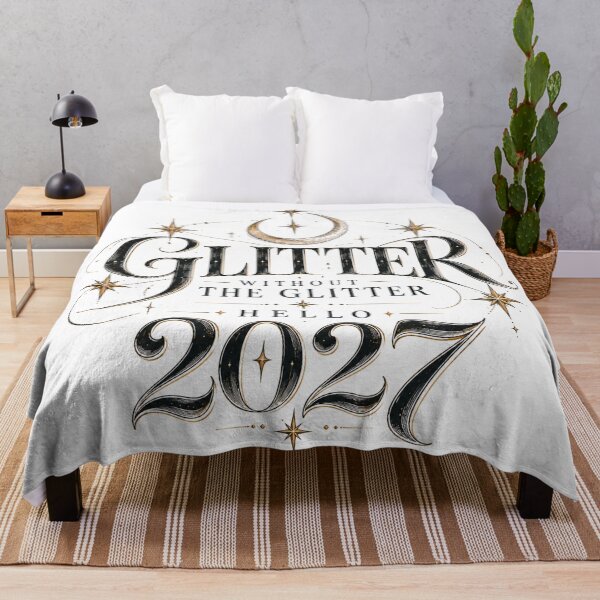 Item preview, Glitter Without the Glitter Hello 2027 Minimalist New Year Graphic designed and sold by pradeepvisuals.