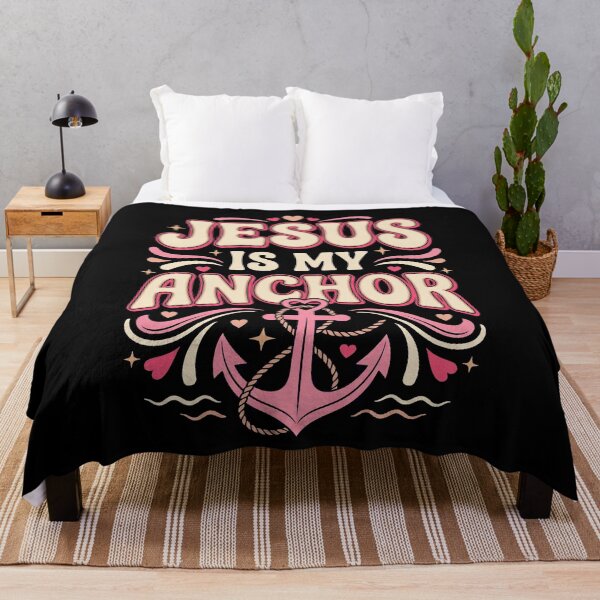Item preview, Jesus Is My Anchor Retro Groovy Nautical designed and sold by GCFULLA.