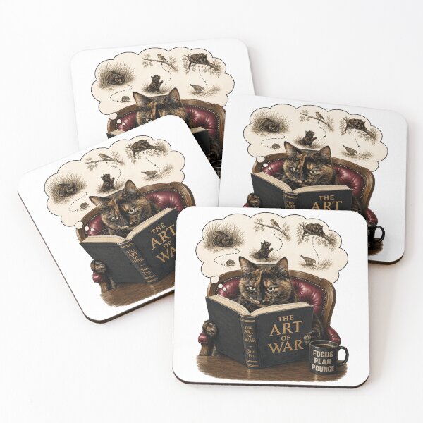 Item preview, The Art Of War - Strategic Cat designed and sold by EllieGantDesign.