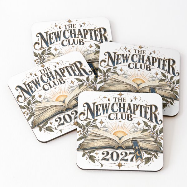 Item preview, The New Chapter Club 2027 Bookish New Year Literary Graphic designed and sold by pradeepvisuals.