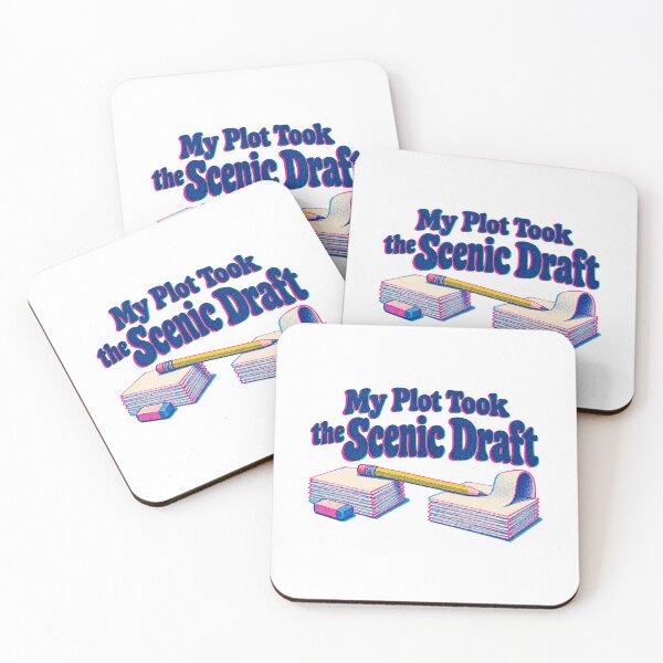 Item preview, My Plot Took the Scenic Draft Writer First Draft Humor designed and sold by ThreadQuirk.