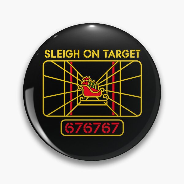 Item preview, Stay On Target Santa Sleigh Retro Arcade Christmas Vector Art designed and sold by w1ckerman.