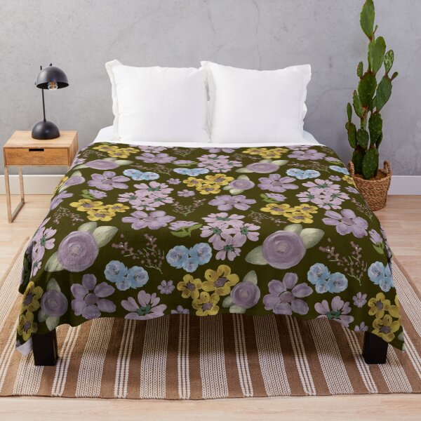 Item preview, Vintage Floral Bloom Wild Forest Green Seamless Pattern designed and sold by Jyoti Digital Artist.