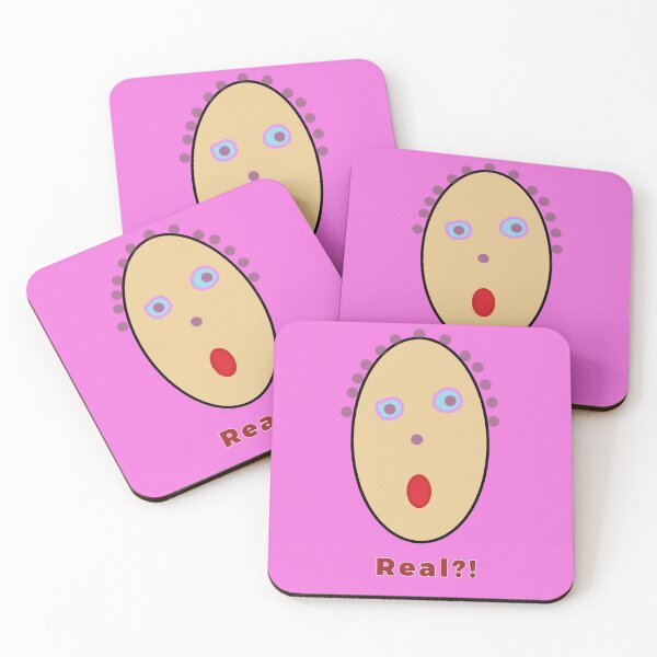 Item preview, Real?! | Funny Surprised Face Reaction Design designed and sold by Peaceful Lotus Home Design.