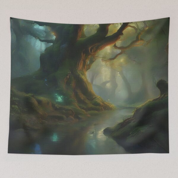 Item preview, Mystical Forest Watercolor designed and sold by Fanta-sticky.