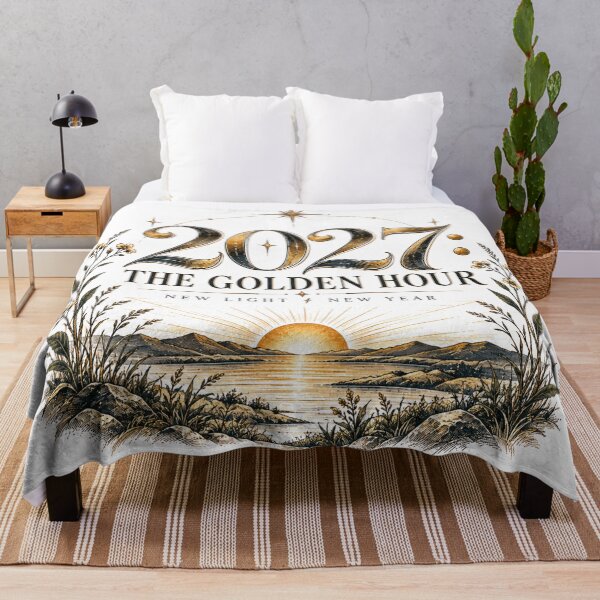 Item preview, 2027 The Golden Hour New Year Minimalist Sunrise Graphic designed and sold by pradeepvisuals.