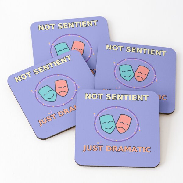 Item preview, Not Sentient Just Dramatic - Funny AI Personality Humor designed and sold by Ink and Wink.