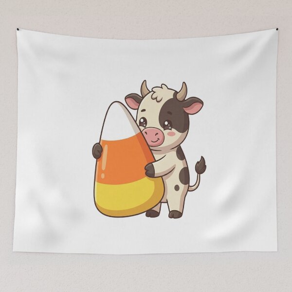 Item preview, Cute Cow Hugging Candy Corn    designed and sold by Ella_Sketch.