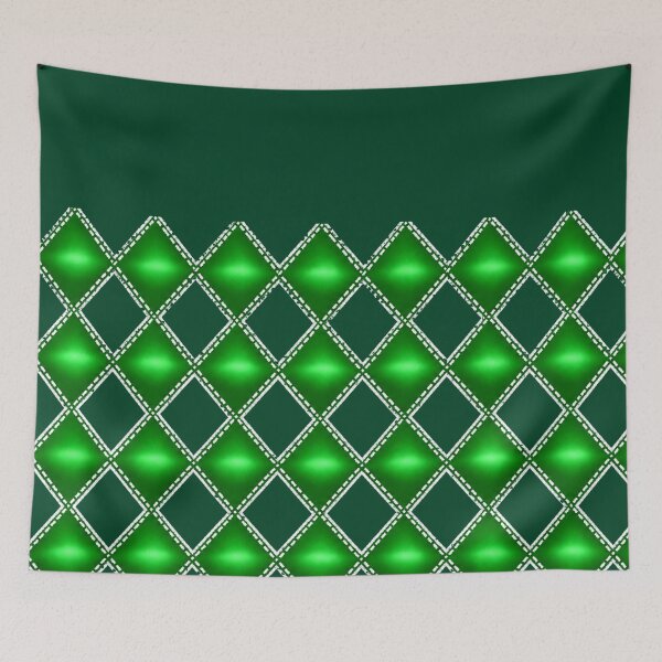 Item preview, Emerald Green Argyle with White Topstitch designed and sold by annenambiro.