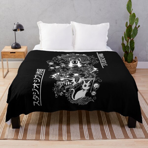 Item preview, Japanese Anime Spirit Character Collage in Black and White designed and sold by ArtbySunRaeer.