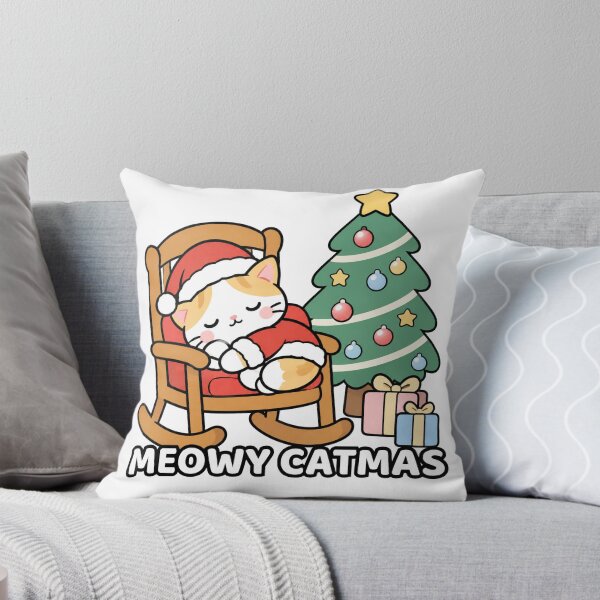 Item preview, Meowy Catmas Cozy Santa Cat  designed and sold by ImagiSpark Press.