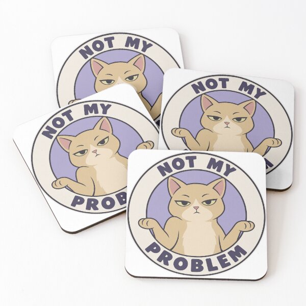 Item preview, Not My Problem – Unimpressed Cat Shrug designed and sold by the-dovlat.