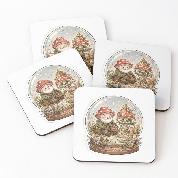Item preview, Mushroom Santa Cottagecore Snow Globe - Woodland Goblincore Christmas designed and sold by PrettyCrypt.