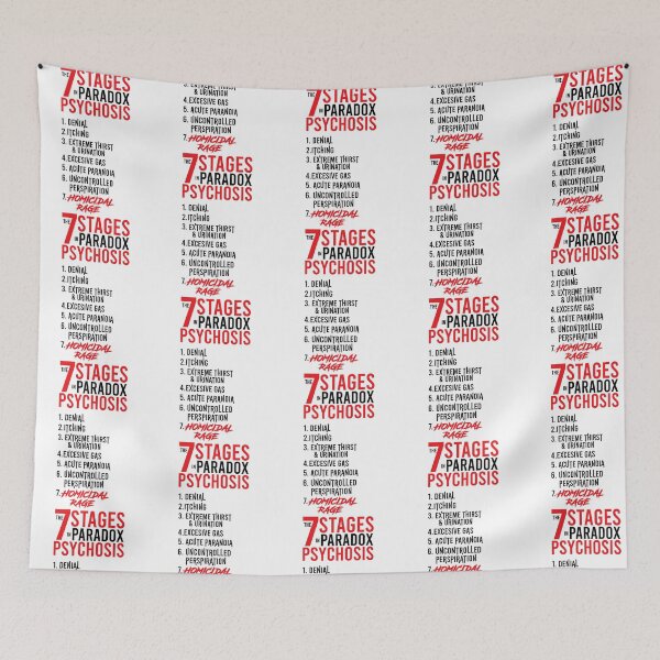 Item preview, Umbrella Academy 2 The 7 Stages In Paradox Psychosis (White) designed and sold by loreal-lingen.