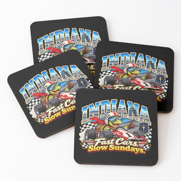 Item preview, Indiana Racing Turtle – Fast Cars Slow Sundays Funny Indianapolis Racing designed and sold by TheTrendsDesk.