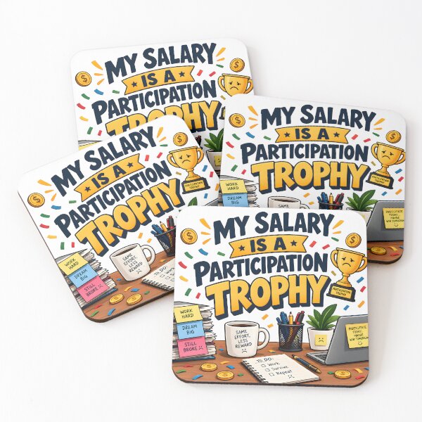 Item preview, salary humor, underpaid employee, workplace sarcasm, corporate life designed and sold by TrueArtVibes.