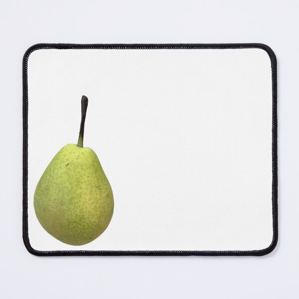 Item preview,  Single fresh ripe green pear with long brown stem designed and sold by pipikijung.