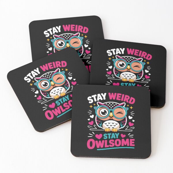 Item preview, Stay Weird Stay Owlsome designed and sold by jkrphoto.