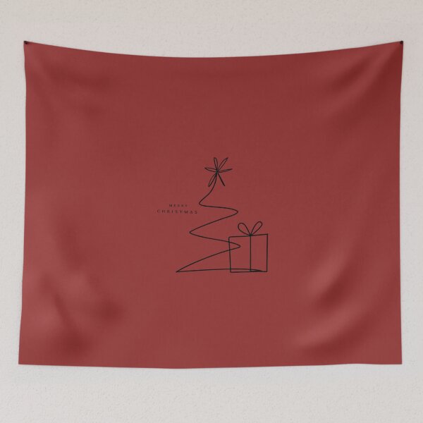 Item preview, One Line Christmas Tree & Gift designed and sold by filou designs.