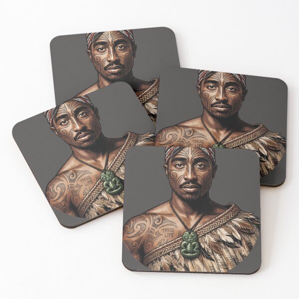 Item preview, Tupac Shakur Māori Tribute designed and sold by sta-tic.