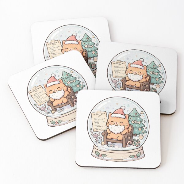Item preview, Cat Santa Snow Globe - Naughty Cats List - Funny Cat Christmas designed and sold by PrettyCrypt.