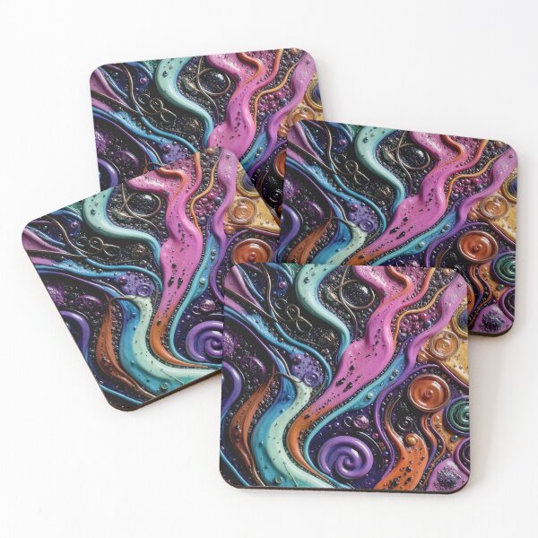 Item preview, Mystical Liquid Cosmic Swirls - Witchcore Art designed and sold by Vhelir-Art.