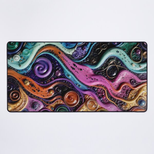 Item preview, Mystical Liquid Cosmic Swirls - Witchcore Art designed and sold by Vhelir-Art.