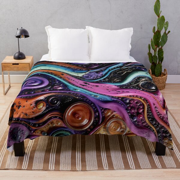 Item preview, Mystical Liquid Cosmic Swirls - Witchcore Art designed and sold by Vhelir-Art.