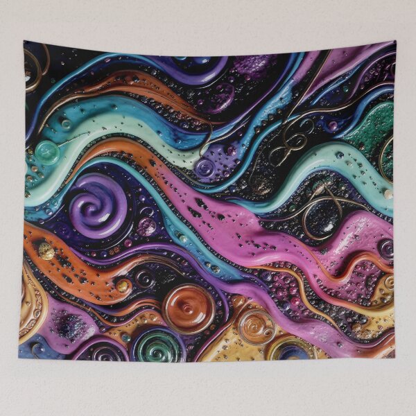 Item preview, Mystical Liquid Cosmic Swirls - Witchcore Art designed and sold by Vhelir-Art.