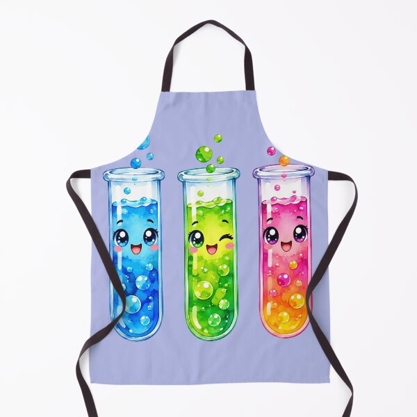 Item preview, Cute Trio Kawaii Science Test Tubes - Watercolor Chemistry Art designed and sold by GrinGalore.