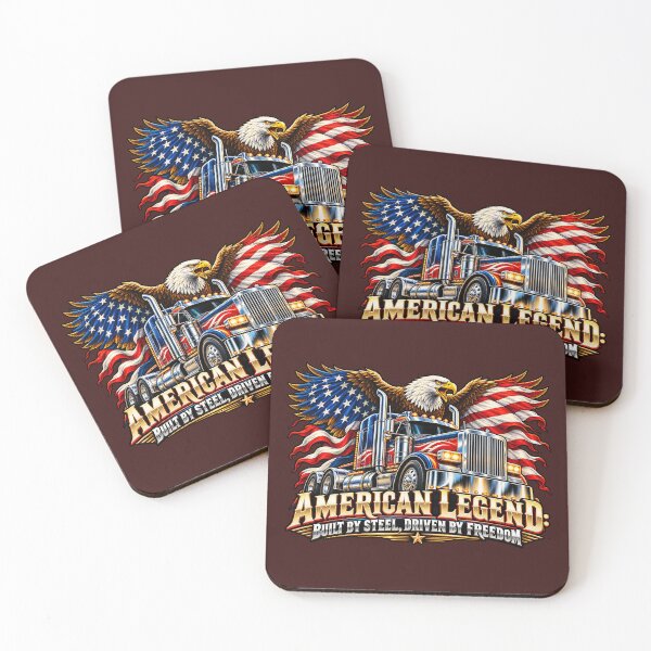 Item preview, American Legend Trucker & USA Flag designed and sold by NomadForge.