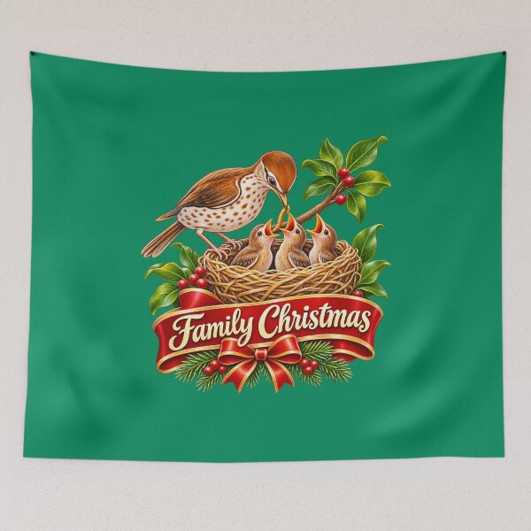 Item preview, Family Christmas Unity – Mother Bird Leadership and Teamwork designed and sold by annenambiro.