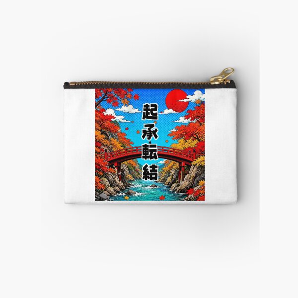 Item preview, Kishoutenketsu - Story Structure | Pop Art Autumn Bridge | Japanese Design designed and sold by JapanMemoir.