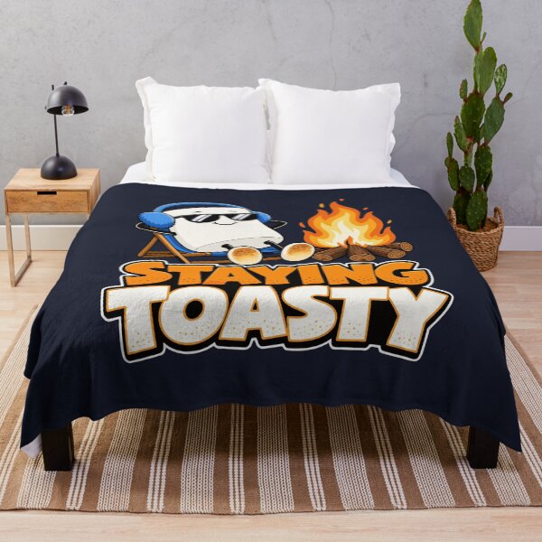 Item preview, Staying Toasty Funny Campfire Marshmallow designed and sold by fadilow.