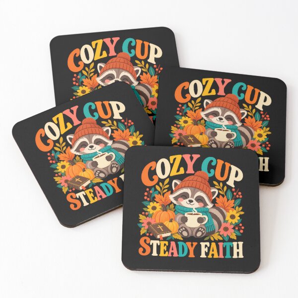 Item preview, Cozy Cup Steady Faith Christian Fall Autumn designed and sold by ShirTomDesigns.