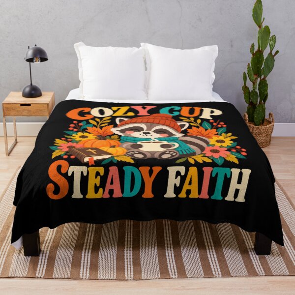Item preview, Cozy Cup Steady Faith Christian Fall Autumn designed and sold by ShirTomDesigns.